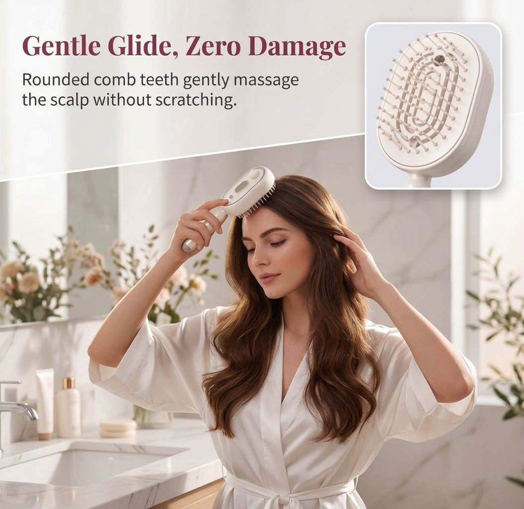 2 in 1 Electric Spray Hair Brush
