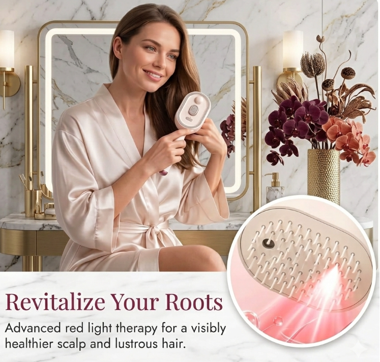 2 in 1 Electric Spray Hair Brush